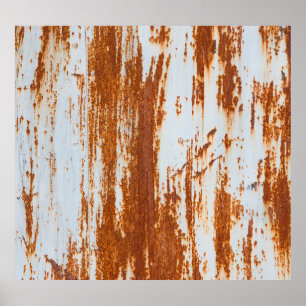 Rustic Steel: Grunge Wall Texture Poster