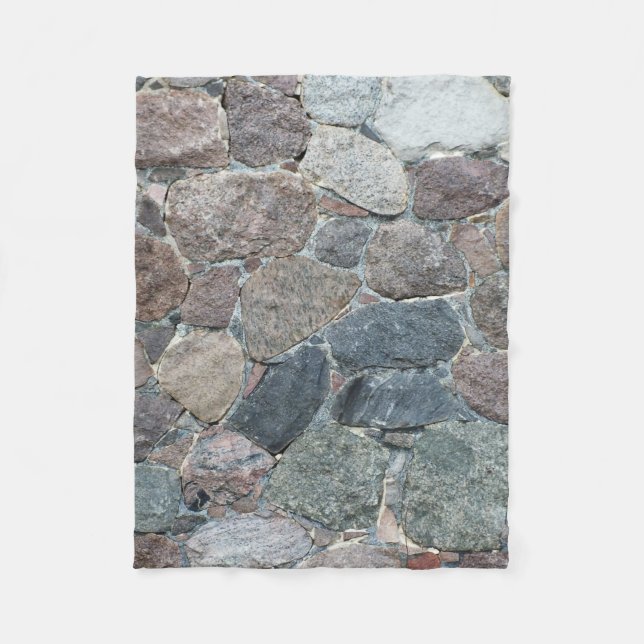 rustic stone fleece blanket (Front)