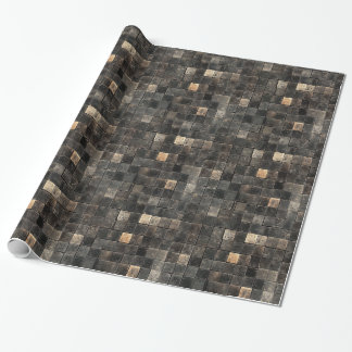 Rustic Stone Tile Pattern Wrapping Paper