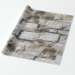 Rustic Stone Travertine Backsplash  Wrapping Paper