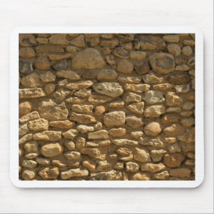 Rustic Stone Wall Mouse Mat