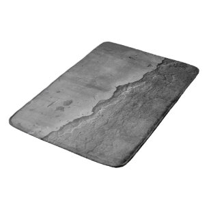 Rustic Stone Wall Napoli 2 - Yin Yang - BW Bath Mat