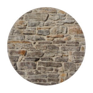 Rustic stone wall, textured decor cutting board
