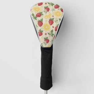 Rustic Strawberry & Citrus Earthy Pattern (4) Golf Head Cover