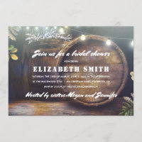 Rustic String Lights Baby's Breath Bridal Shower