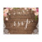 Rustic String Lights Lace Floral Farm Wedding RSVP