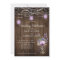 Rustic String Lights Violet Mason Jars Wedding