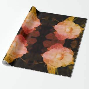 Rustic Style Floral Blossom Photo Wrapping Paper