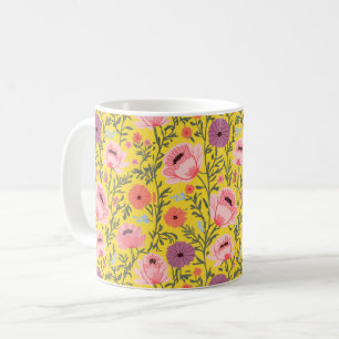 Rustic-Style Watercolor Wildflowers Coffee Mug