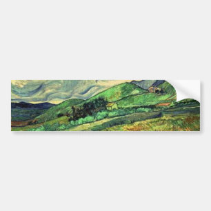 Rustic Stylish Landscape at Saint Remy Painting Bumper Sticker