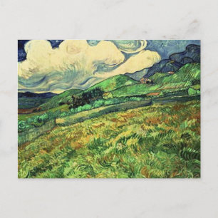Rustic Stylish Landscape at Saint Remy Painting Postcard