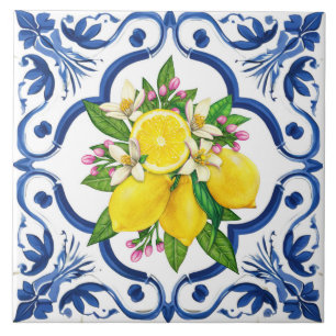 Rustic Stylish Mediterranean Lemon Tile