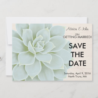 Rustic Succulent Save the Date