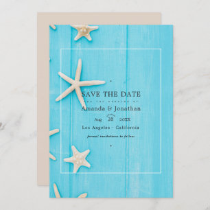 Rustic Summer Beach Wedding Save The Date