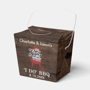 Rustic Summer Engagement Party I Do BBQ Favour Box