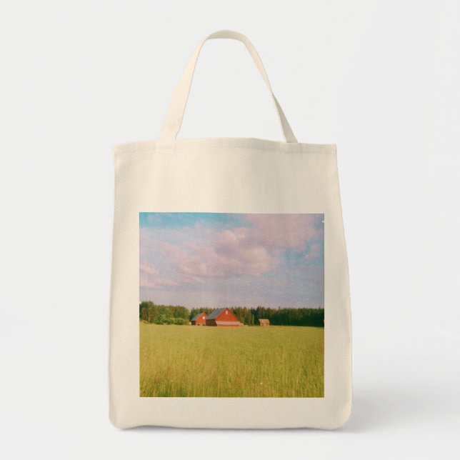 Rustic summer field, Helsingia, Sweden Tote Bag (Front)