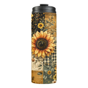 Rustic Summer Plaid Thermal Tumbler