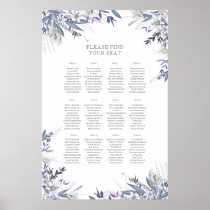 Rustic Summer Wedding Seating Chart
