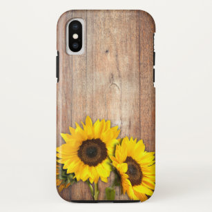 Rustic Summer Wood Sunflower Case-Mate iPhone Case