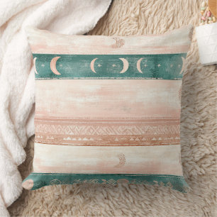 Rustic Sun Moon Pattern for Spiritual Living Cushion