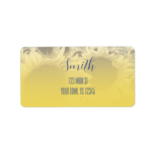 Rustic Sunflower Address Label