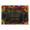 Rustic sunflower and roses wedding welcome sign
