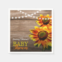 Rustic Sunflower Baby Shower