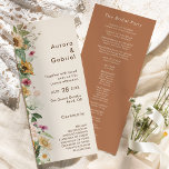 Rustic Sunflower Beige Modern Wedding Flat Program Programme<br><div class="desc">This rustic sunflower beige modern wedding flat program design Features sunflowers, wildflowers, and vintage-inspired floral elements on a neutral beige background. This design offers a simple yet captivating aesthetic perfect for your fall or summer celebration. Explore our collection today and infuse your wedding with the timeless allure of rustic sunflower...</div>
