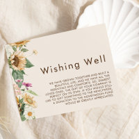 Rustic Sunflower Beige Wedding Wishing Well