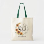 Rustic Sunflower Bloom | Bridesmaid Tote Bag<br><div class="desc">Rustic Sunflower Bloom bridesmaid tote bags for the special women by your side on your special day.</div>