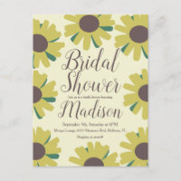 Rustic  Sunflower Border Greenery Bridal Shower 