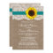 Rustic Sunflower, Burlap & Lace Bridal Shower