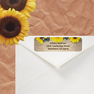 Rustic Sunflower Butterflies