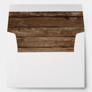 Rustic Sunflower Country Mason Jar Floral Barnyard Envelope