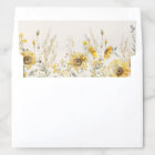 Rustic Sunflower Envelope Liner