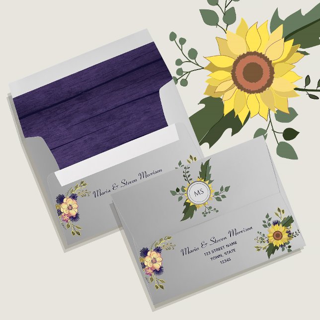Rustic Sunflower Floral Envelope (Creator Uploaded)
