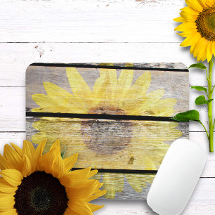 Rustic Sunflower Mouse Mat
