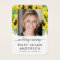 Rustic Sunflower Photo Memorial Prayer Card