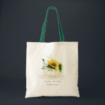 Rustic Sunflower Pumpkin Floral Watercolor Wedding Tote Bag<br><div class="desc">For any further customisation or any other matching items,  please feel free to contact me at yellowfebstudio@gmail.com</div>
