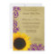 Rustic Sunflower Purple Swirls Wedding