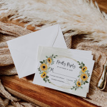 Rustic Sunflower | Simple Watercolor Wedding
