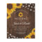 Rustic Sunflower String Lights Wedding Invitation
