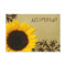 Rustic Sunflower Swirls Wedding RSVP Response Card