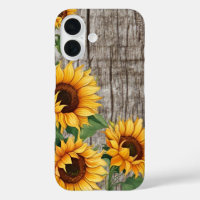 Rustic Sunflower & Weathered Gray Barnboard