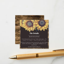 Rustic Sunflower Wedding