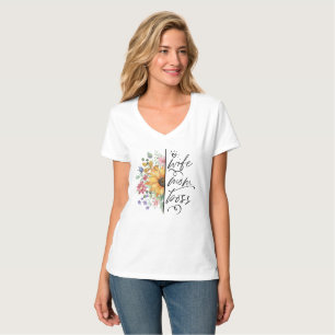 Rustic Sunflower Wife Mum Boss T shirt
