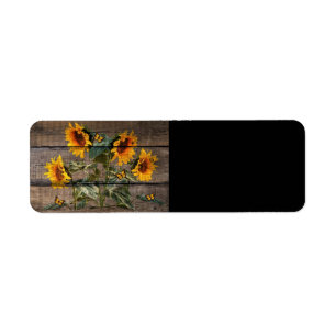 Rustic Sunflowers Butterflies Barn Board
