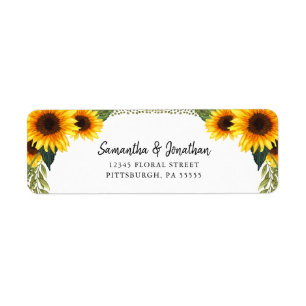Rustic Sunflowers   Handwritten Style