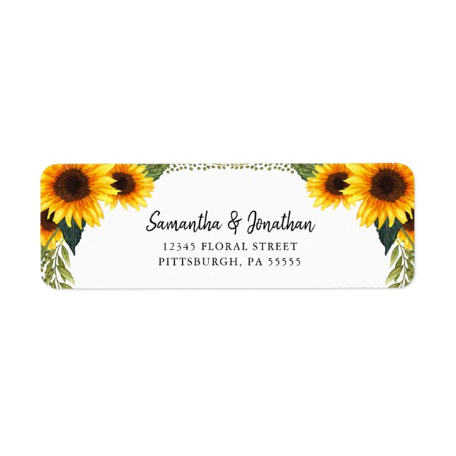 Rustic Sunflowers | Handwritten Style (Front)