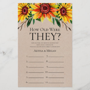 Rustic Sunflowers How Old Were They LGBTQ